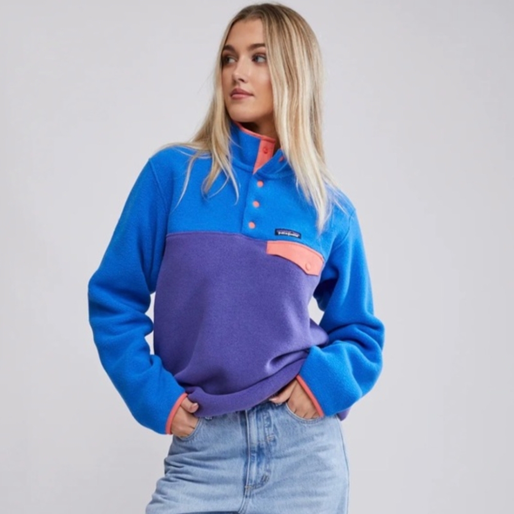 Patagonia synchilla women's fleece in perennial purple brand size small nwt